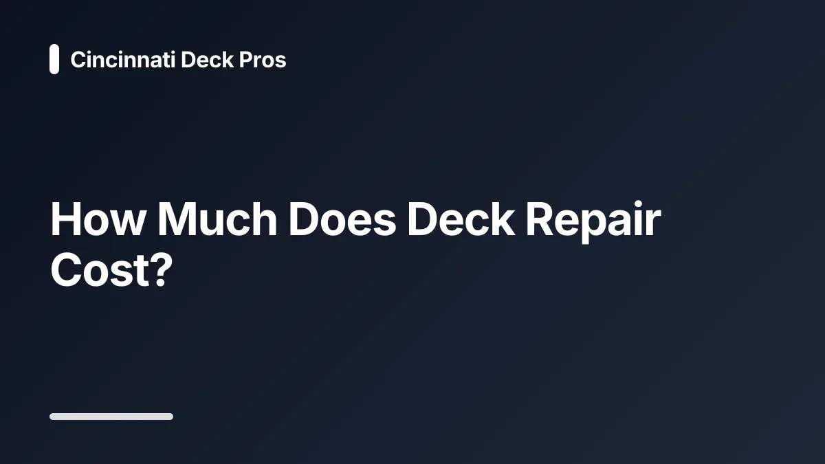 deck staining cost